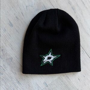 Black Beanie with Green & White Star Logo